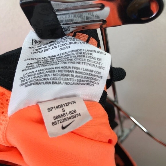 Nike Men's Basketball Shorts Digital Rain Embossed Active Gym Orange S 588581 - Picture 12 of 12